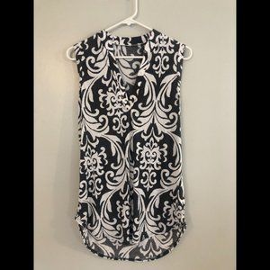 Split Neck Sleeveless Top